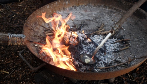 Green Guardians groups learn fire lighting and other bushcraft skills
